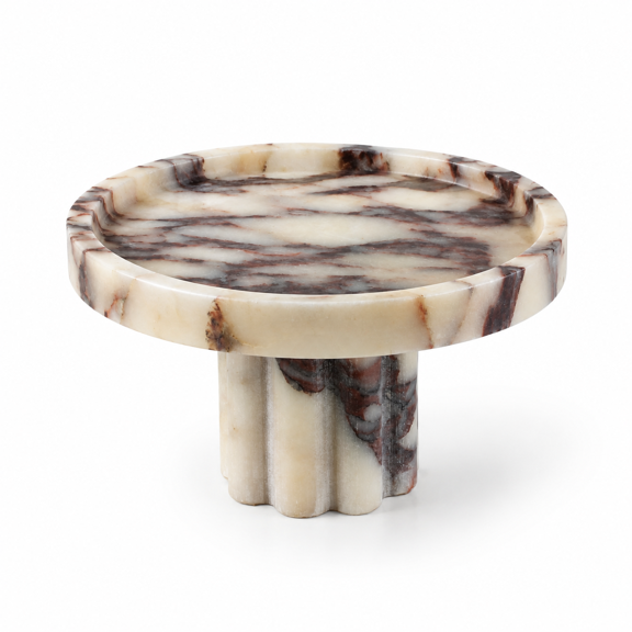 Calacatta Viola Marble Decorative Tray for Countertop and Vanity Organization