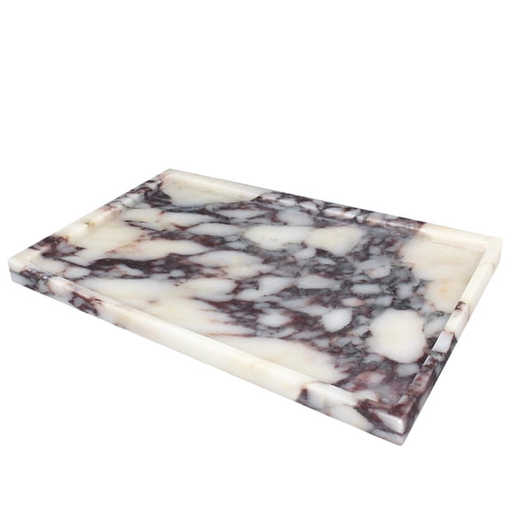 Calacatta Viola Purple Marble Serving Tray Home Decor Bathroom Dresser Kitchen Storage