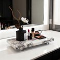 thumbnail image 1 of Calacatta Violet Marble Pedestal Stand Tray, Versatile Organizer for Bathroom Vanity, Makeup Dressing Table, Natural Stone Home Decor, 1 of 10