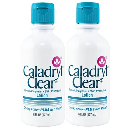 Caladryl Clear Skin Protectant Lotion 6 oz (Pack of 2)