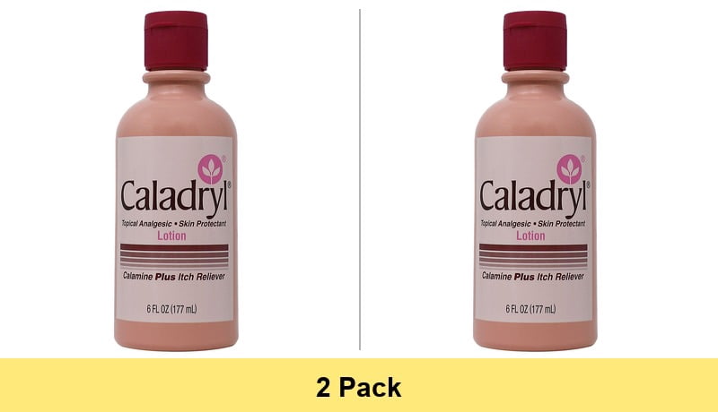 Caladryl Skin Protectant Lotion, Calamine + Itch Reliever, 6 fl oz. - 2 Pack