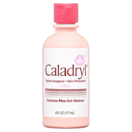 Caladryl Skin Protectant Lotion, Calamine + Itch Reliever, 6 fl oz.