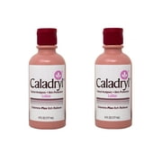 Caladryl Topical Skin Protectant Calamine Plus Itch Reliever Lotion, Pink - 6 Oz, 2 Pack