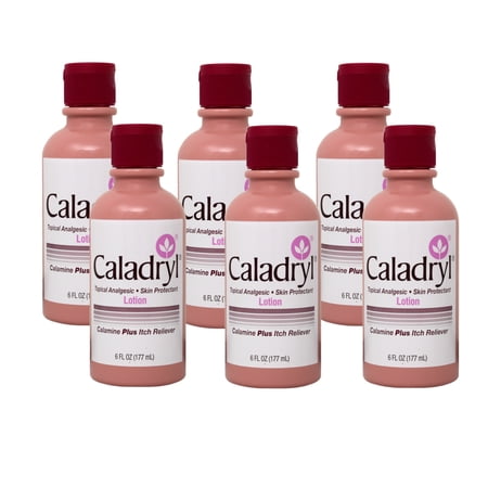 6 Pack - Caladryl Skin Protectant Calamine Lotion 6 oz Each
