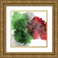 thumbnail image 1 of Calaguiro, Kevin 15x15 Gold Ornate Wood Framed with Double Matting Museum Art Print Titled - Merry Flowers, 1 of 4