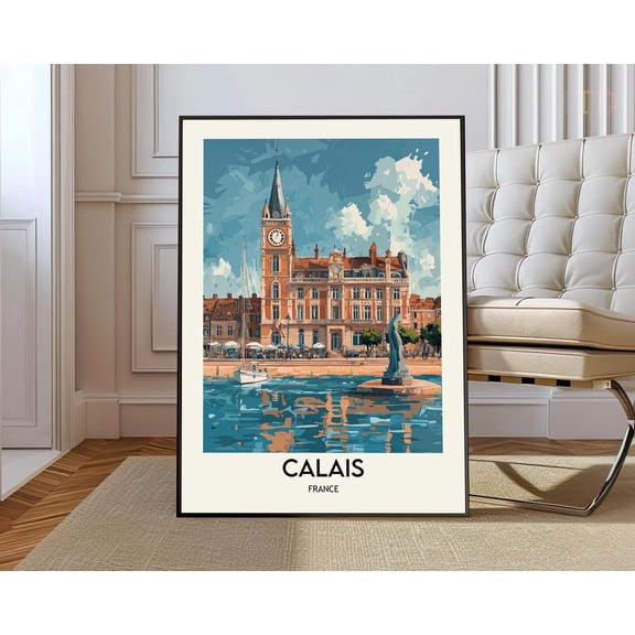 Calais France Port City Poster Unframed Paper Print