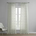 thumbnail image 1 of Calais Tile Grey Patterned Linen Sheer Curtain (1 Panel), Calais Tile Grey, 50W X 84L, 1 of 8