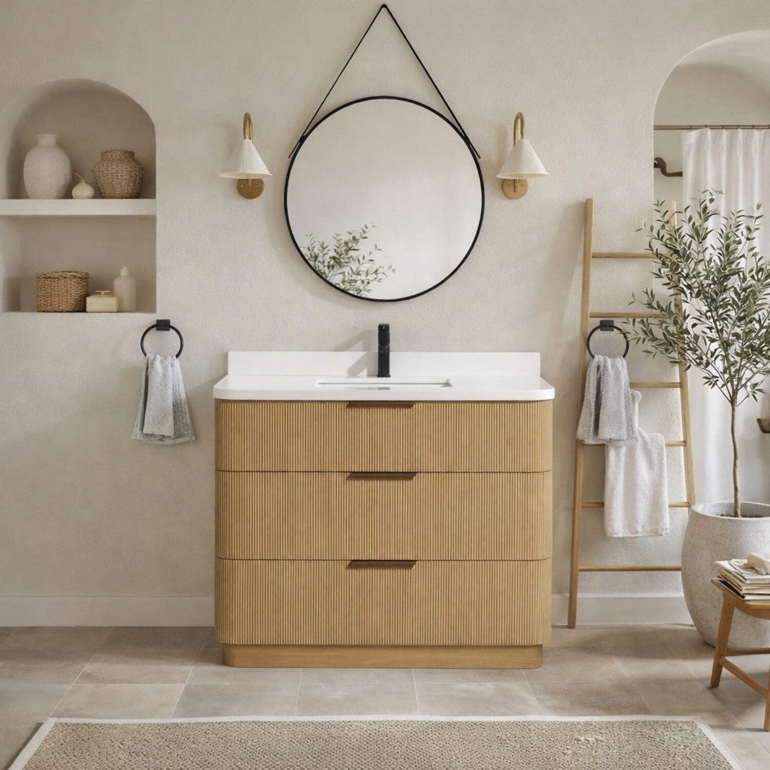 Calamigo 42" Bathroom Vanity Oak