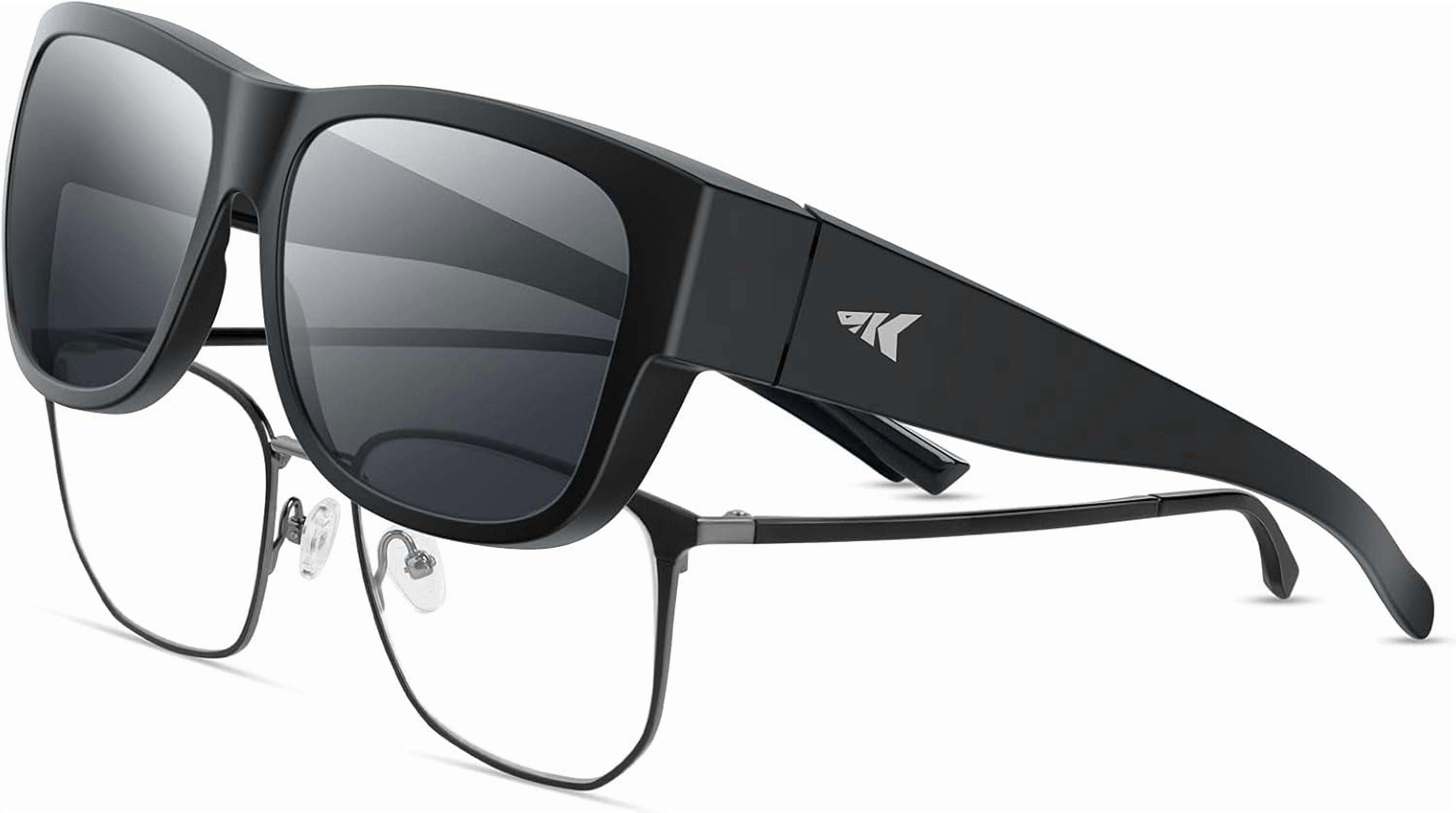 KastKing Chariton Fit-Over Polarized Wrap Around Over Sunglasses for Men and Women, Ideal for Driving Fishing Cycling Running