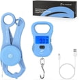 thumbnail image 1 of Calamus Lightweight Fish Scale & Lip Grip Combo, Rechargeable Digital Scale with USB Cable, 55lb Capacity, Lip Gripper with Soft Retractable and Detachable Measuring Tape, Fishing Gifts for Men, 1 of 10