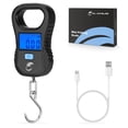 thumbnail image 1 of Calamus Lightweight Fish Scale, Rechargeable Digital Scale with USB Cable, 55lb Capacity, Multi-Units Pound/Ounces & Kilograms, High Accuracy, Backlight LCD Display, Fishing Gifts for Men, 1 of 10