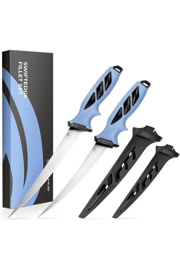 Fillet Fishing Knife Set, G4116 Stainless Steel Rust & Corrosion-Resistant Blade SwiftEdge