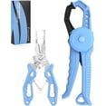 thumbnail image 1 of Calamus 2 Pc Fishing Tool Kit, Corrosion-Resistant Pliers, Lip Gripper, Fillet Knife, Scale, Retractor, Gloves, Scissors & Pocket Knife, Fishing Gear Set-DriftWave, 1 of 10