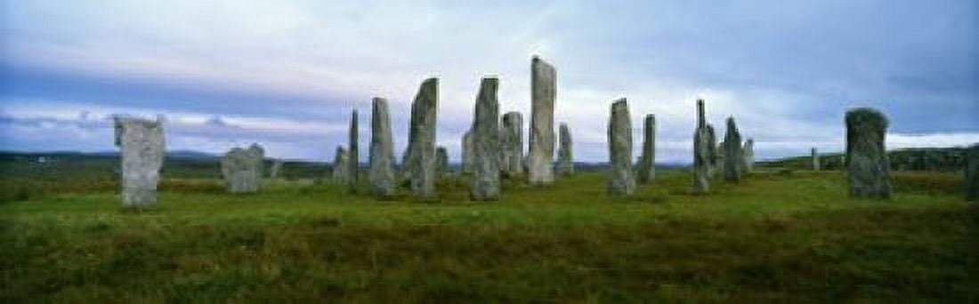 Calanais Standing Stones Isle of Lewis Outer Hebrides Scotland Canvas Art - Panoramic Images (18 x 6)