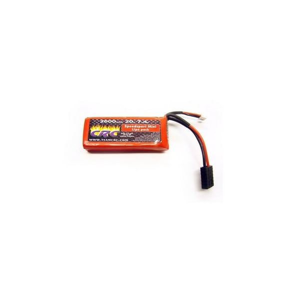 7.4V 2600MAH 2S 20C Mini Lipo:TRA Connector