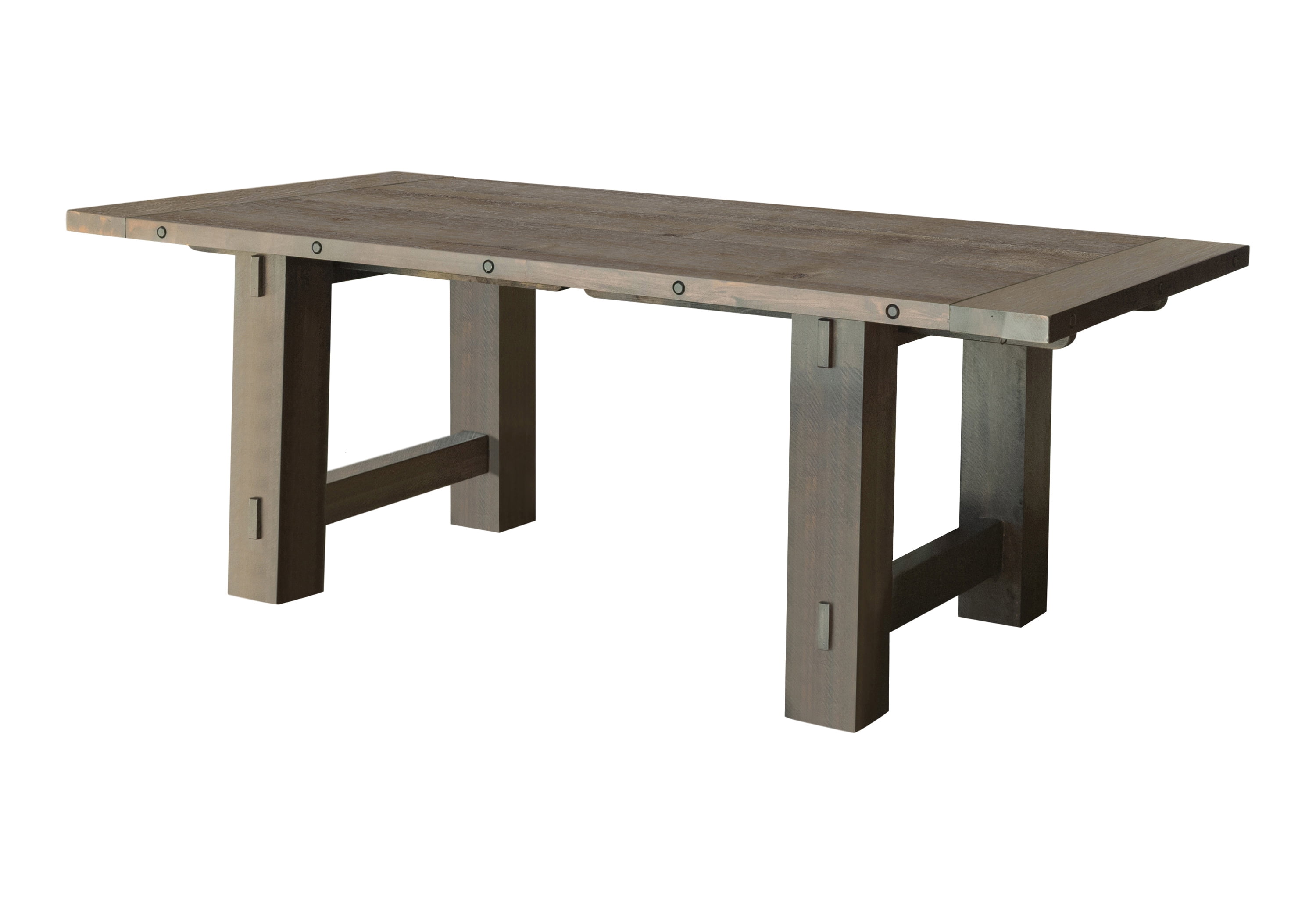 Calandra Rectangular Brown Mahogany Extendable Dining Table