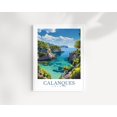 Calanques France Travel Illustration Style Coastal Nature Poster ...