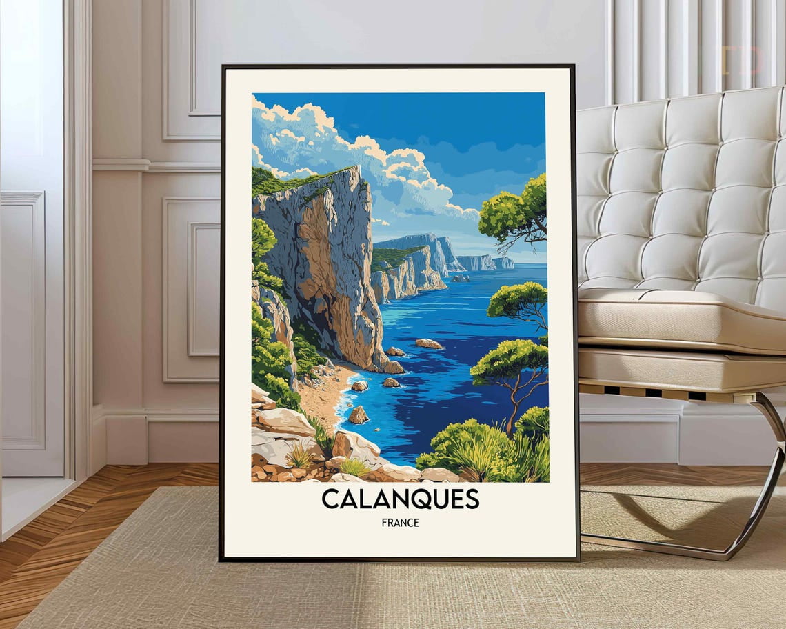 Calanques Print, Calanquescalanques Poster, Calanques Photo, Calanques ...