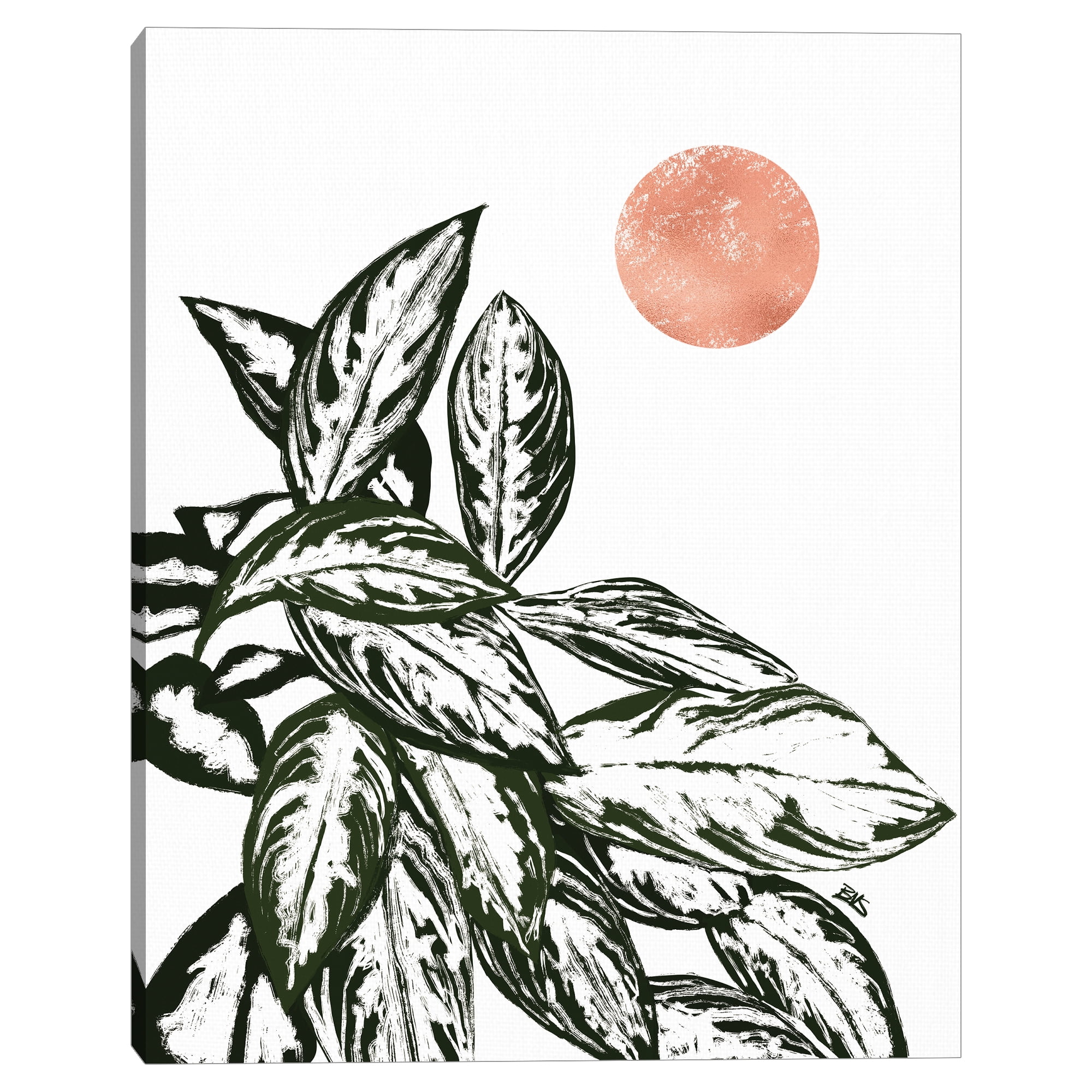 Calas 2 (rose gold) by Bria Nicole Canvas Art Print