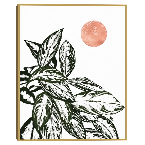Calas 2 (rose gold) by Bria Nicole Framed Canvas Art Print