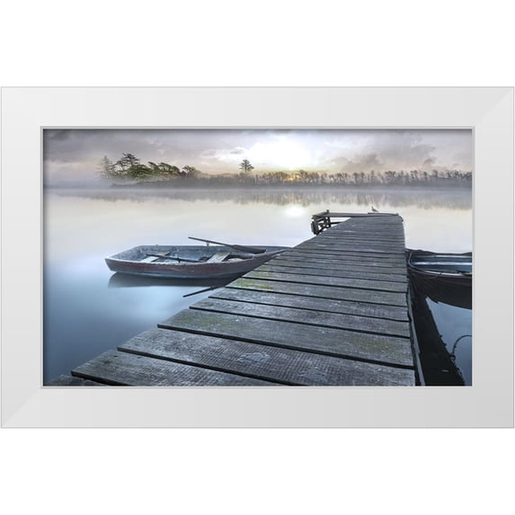 Calascibetta, Mike 14x10 White Modern Wood Framed Museum Art Print Titled - Misty