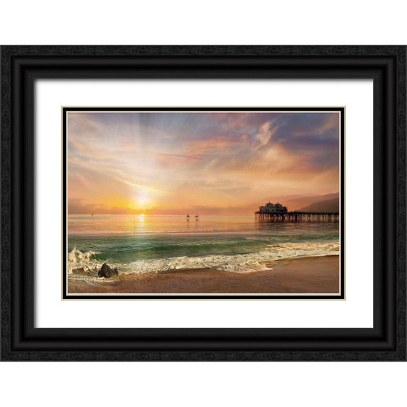 Calascibetta, Mike 14x11 Black Ornate Wood Framed with Double Matting Museum Art Print Titled - A Days Sail