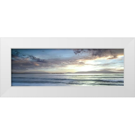Calascibetta, Mike 18x9 White Modern Wood Framed Museum Art Print Titled - Island Calm