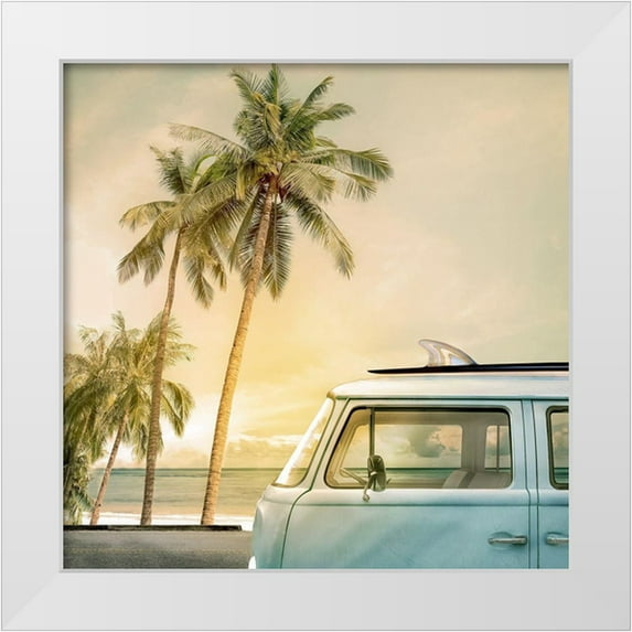 Calascibetta, Mike 20x20 White Modern Wood Framed Museum Art Print Titled - Day of Surfing