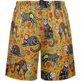 thumbnail image 1 of Calavera Black Cat Sugar Skull Mexican Dia Los Muertos Mens Pajama Pants Shorts Sleepwear Lounge Men's Pajama Bottoms Gift for Family, 1 of 7