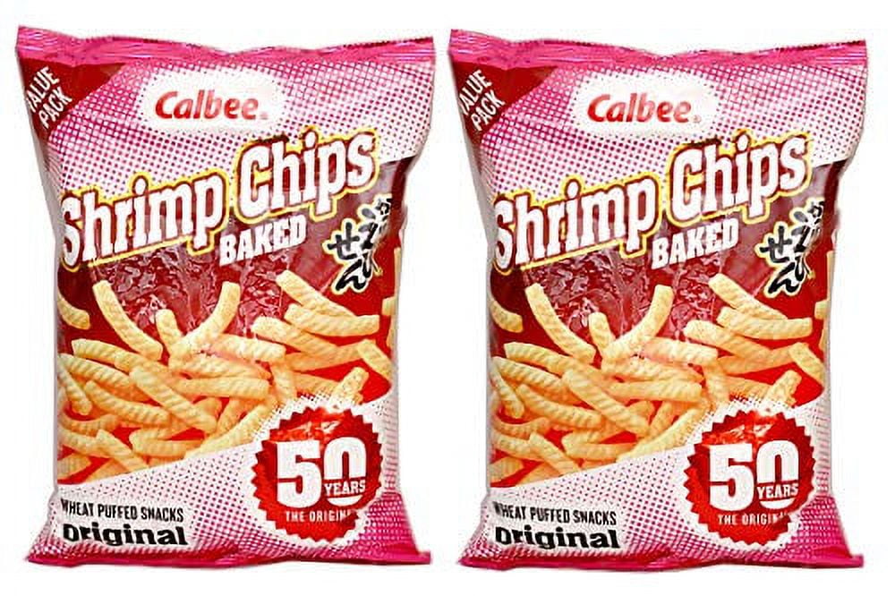 Calbee Baked Shrimp Chips 8oz, 2 Pack