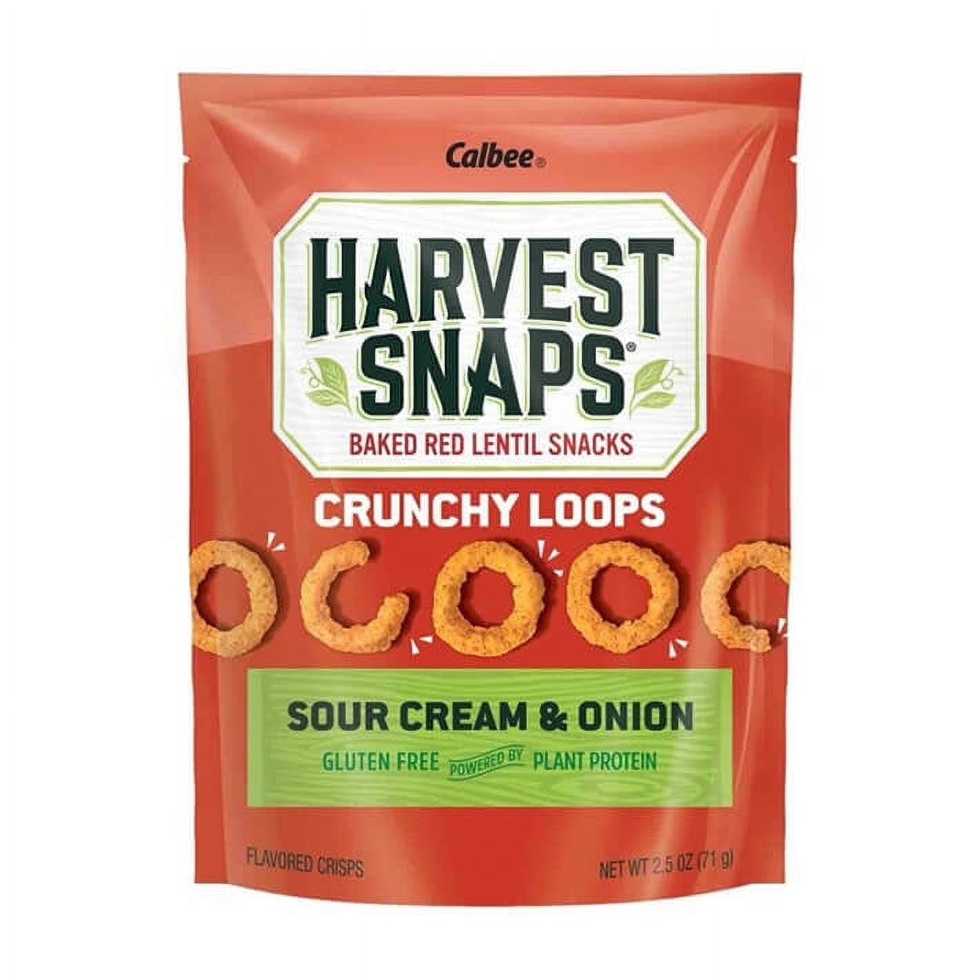 Calbee Gluten Free Harvest Snaps Crunchions Sour Cream & Onion -- 2.5 oz Pack of 2