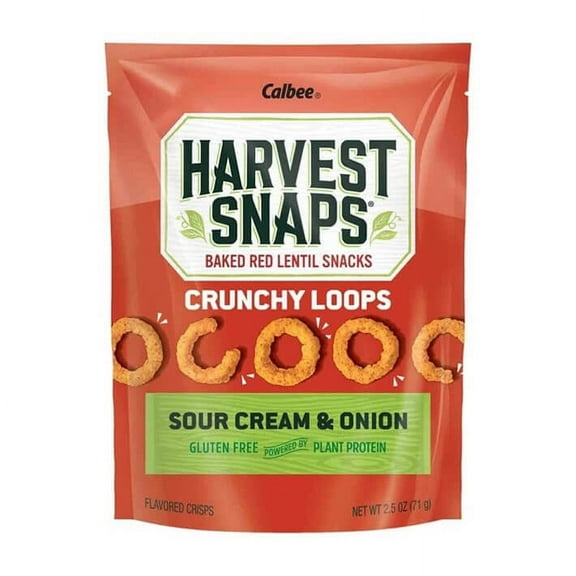 Calbee Gluten Free Harvest Snaps Crunchions Sour Cream & Onion -- 2.5 oz