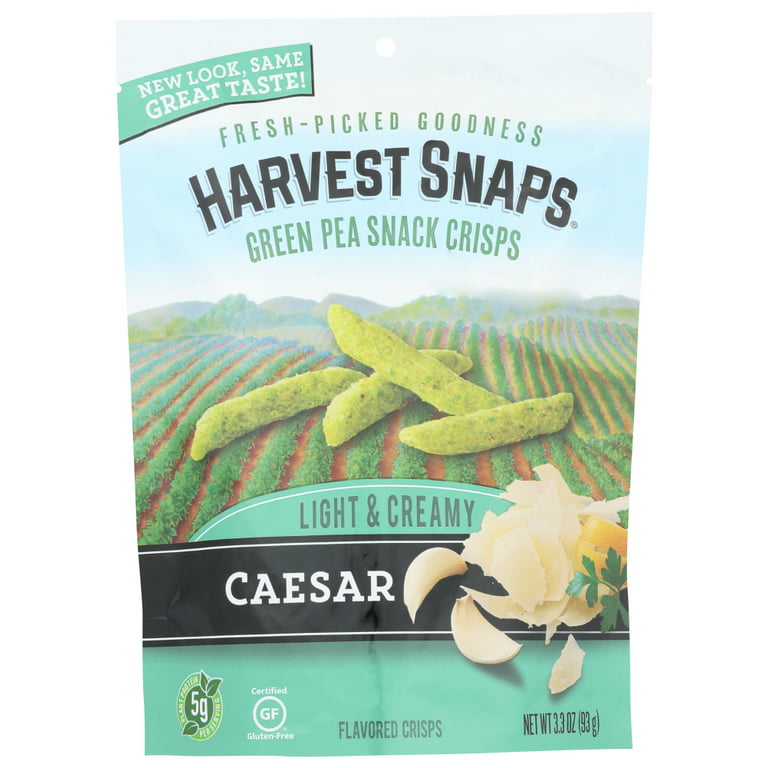 HARVEST SNAPS TWO NEW FLAVORS! ~REVIEW: Caesar Baked Green Pea