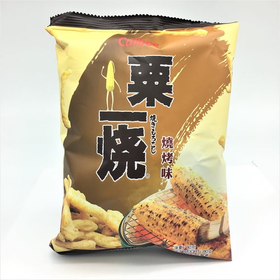 Calbee Grill-a-Corn Chips - BBQ Flavored (Pack of 4)