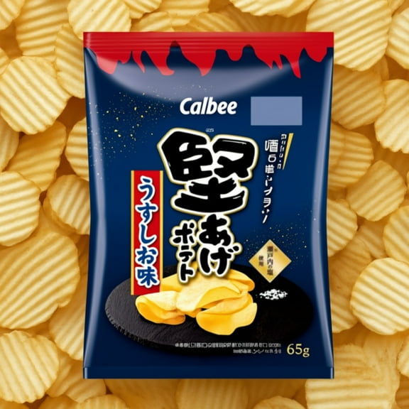 Calbee Hard-Fried Potato Chips Lightly Salted 65g Made in JAPAN - Tokyo Sakura Mall