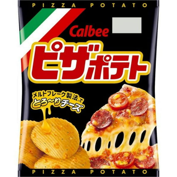Calbee Pizza Potato 60g Crunchy Chips  Authentic Pizza Flavor -Tokyo Snack Land
