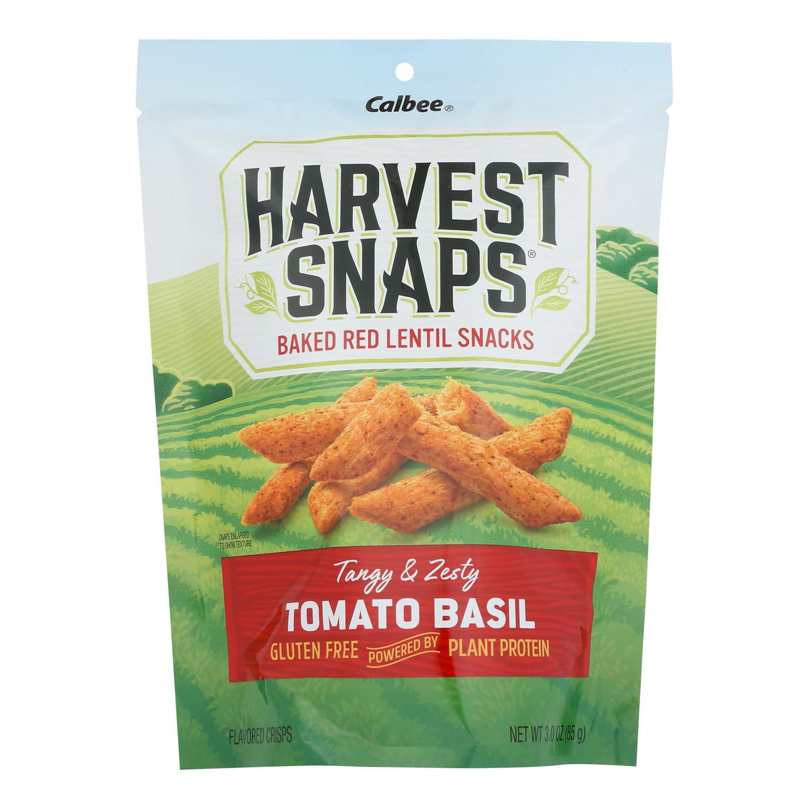 Calbee Snapea Crisp - Lentil Snaps - Tomato Basil - 3 oz - Case of 12 ...