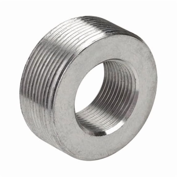 IMC Reducing Bushing, 3/4 in x 1 in, Threaded, 316 Stainless Steel, Polished, Red