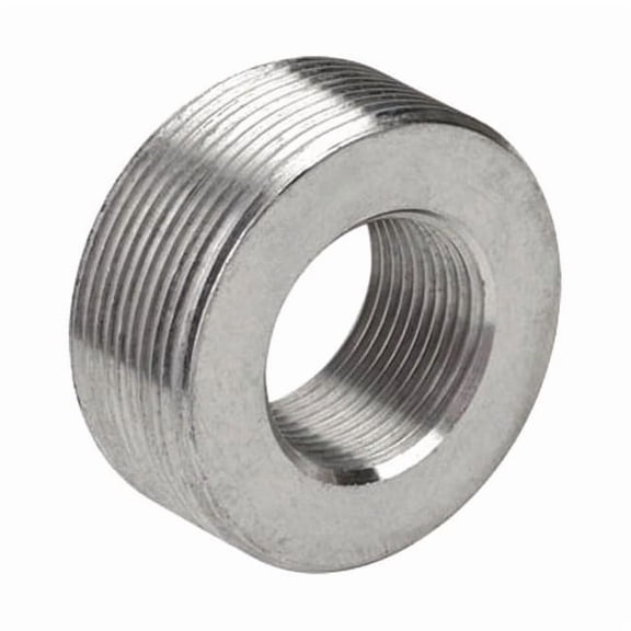 IMC Reducing Bushing, 3/4 in x 2 in, Threaded, 316 Stainless Steel, Polished, Red