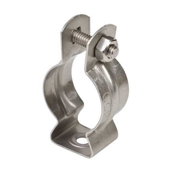 Hanger, Conduit; Pipe Use, 3 in, Stainless Steel, Polished Brite