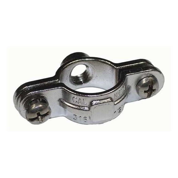 Clamp, Conduit; Pipe Use, 1-1/4 in, 316 Stainless Steel, Polished Brite