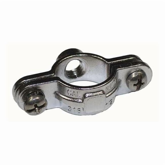 Clamp, Conduit; Pipe Use, 1-1/4 in, 316 Stainless Steel, Polished Brite S61200SP00
