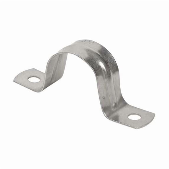 Two Hole Strap, Conduit; Pipe Use, 2-1/2 in, 316 Stainless Steel, Polished Brite