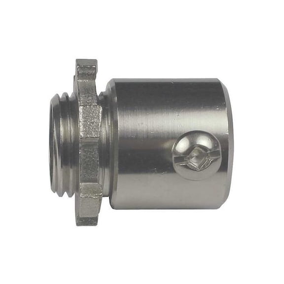 EMT Grounding Connector, 1 in, Set Screw, 316 Stainless Steel, Polished S21000MCSS