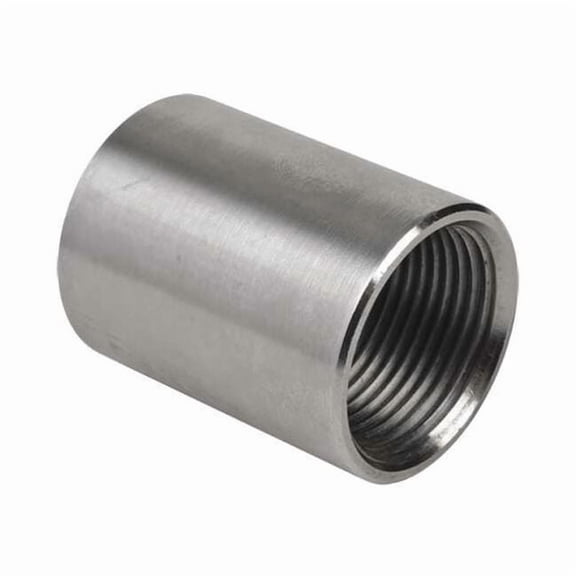 IMC Coupling, 1/2 in, Threaded, 316 Stainless Steel, Polished, Silver S60500CP00