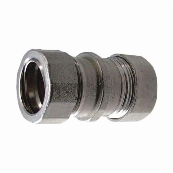EMT Coupling, 3/4 in, Compression, 316 Stainless Steel, Polished, Silver S20700CC00