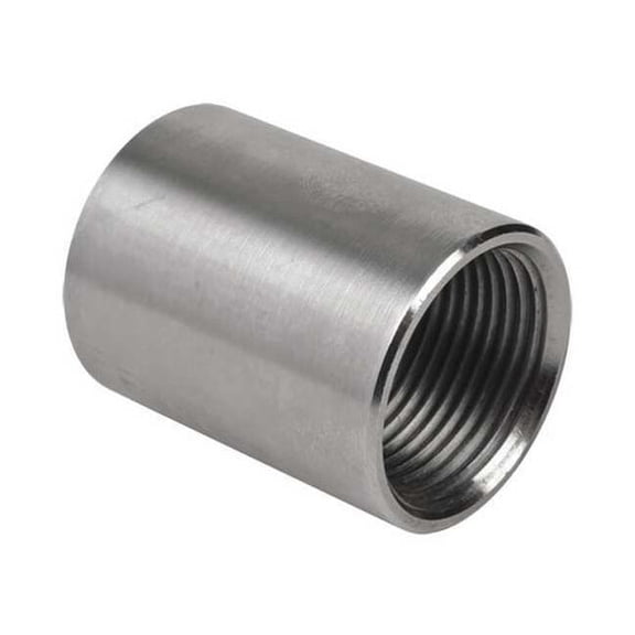 IMC Coupling, 3 in, Threaded, 316 Stainless Steel, Polished, Silver