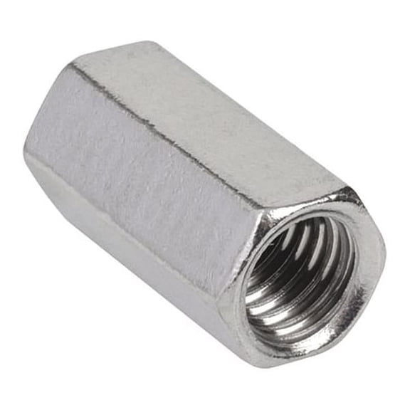 Calbrite Rod Coupling, 1/2 in, Threaded, 316 Stainless Steel, Plain S60500RC00