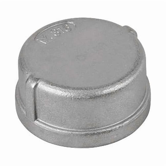 IMC Cap, 3/4 in, Threaded, 316 Stainless Steel, Polished S60700CA00
