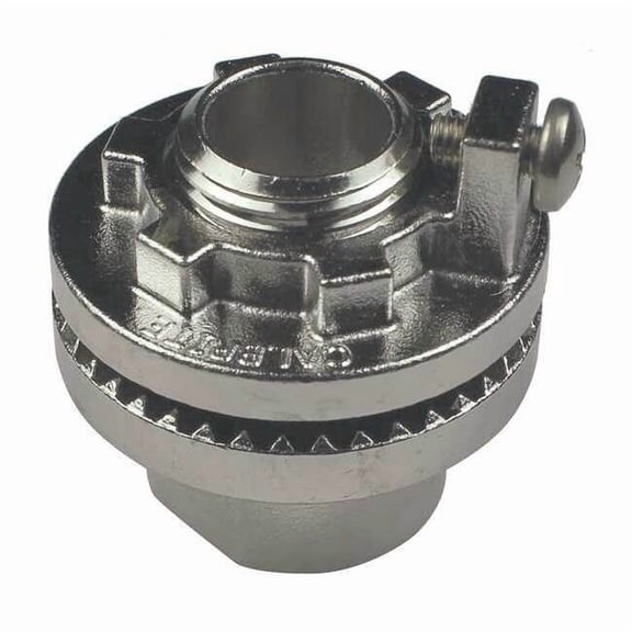IMC Grounding Hub, 3/4 in, Threaded, 316 Stainless Steel, Polished, Silver S60700LTV2